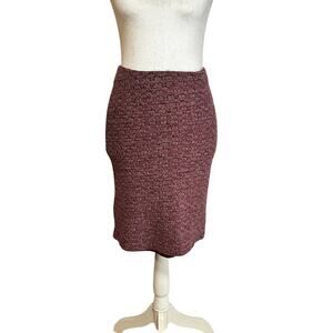 Vintage Y2K One Clothing burgundy midi skirt